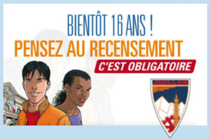 Bientôt 16 ans ! Pensez au recensement, c'est obligatoire !