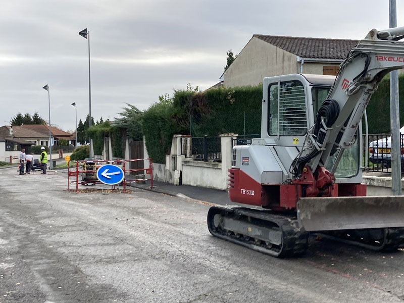 Travaux par Orange au quartier Bellevue Travaux par Orange au quartier Bellevue