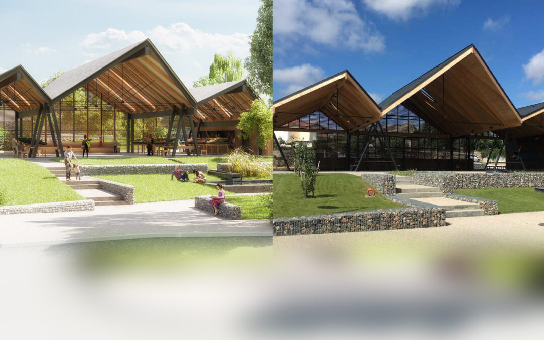 Notre halle en cours de construction