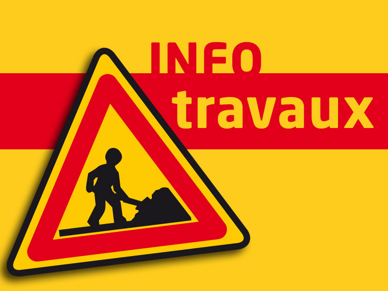Travaux rue du Loup et chemin de Biesaries