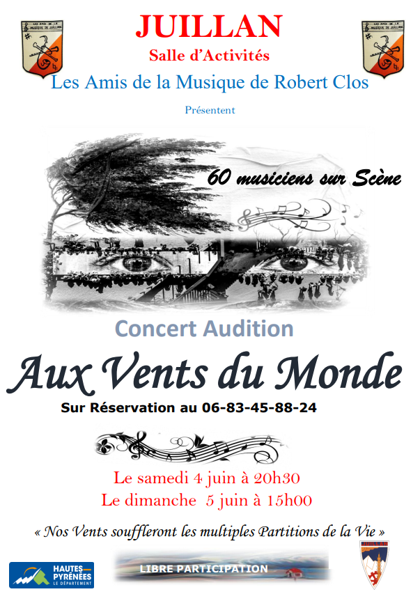 Juillan - Ville des Hautes-Pyrénées - ÉVÉNEMENT : Concert Audition des Amis de la Musique de Robert Clos