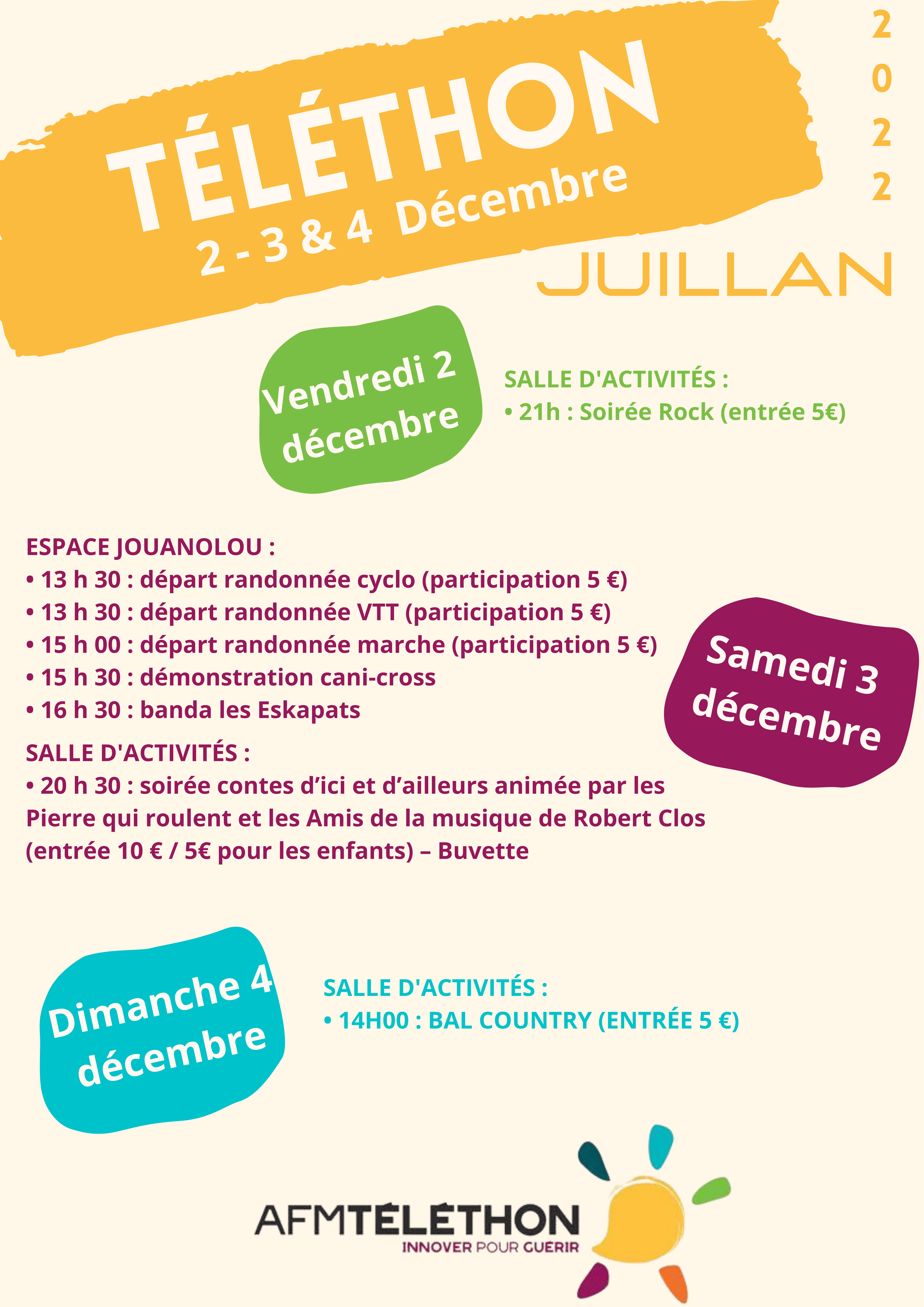 Juillan - Ville des Hautes-Pyrénées - Téléthon 2022