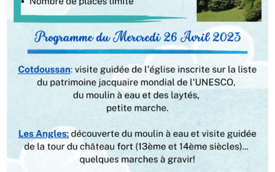 Mercredis en balade du 26 avril 2023