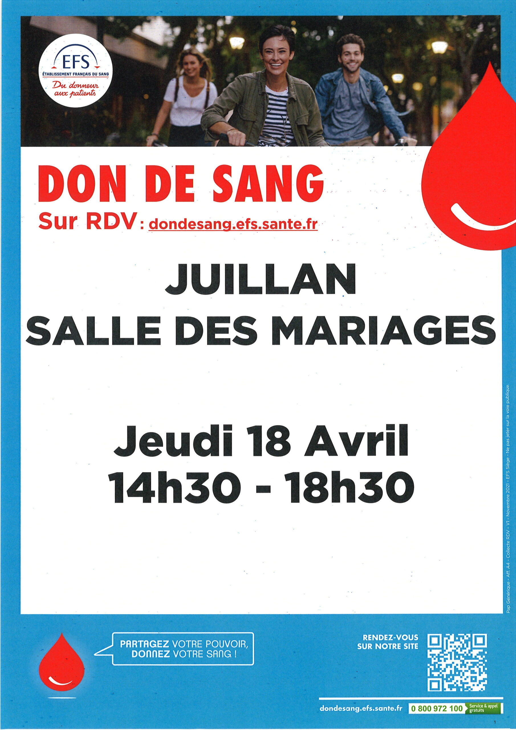 Juillan - Ville des Hautes-Pyrénées - Don du sang