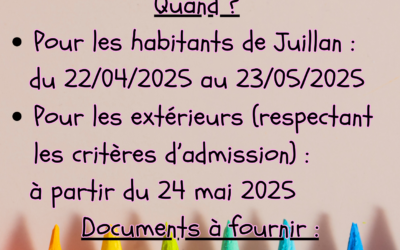 Inscriptions école