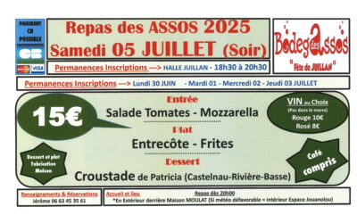Fête locale – Repas des assos