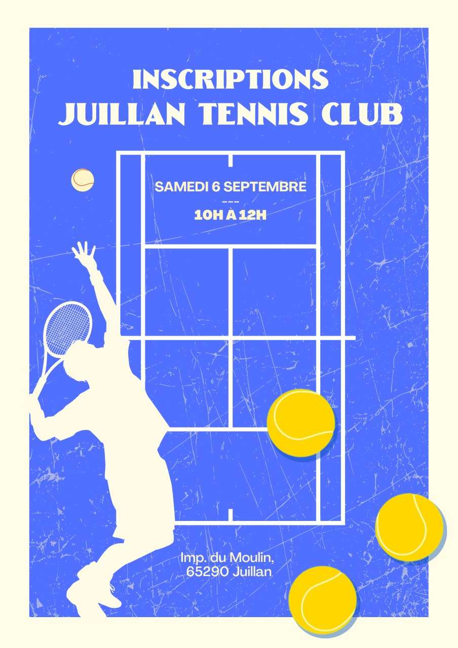 Juillan - Ville des Hautes-Pyrénées - Inscriptions Tennis – Samedi 06 septembre