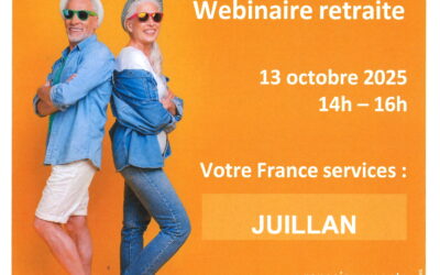France services – Webinaire retraite – Lundi 13 octobre