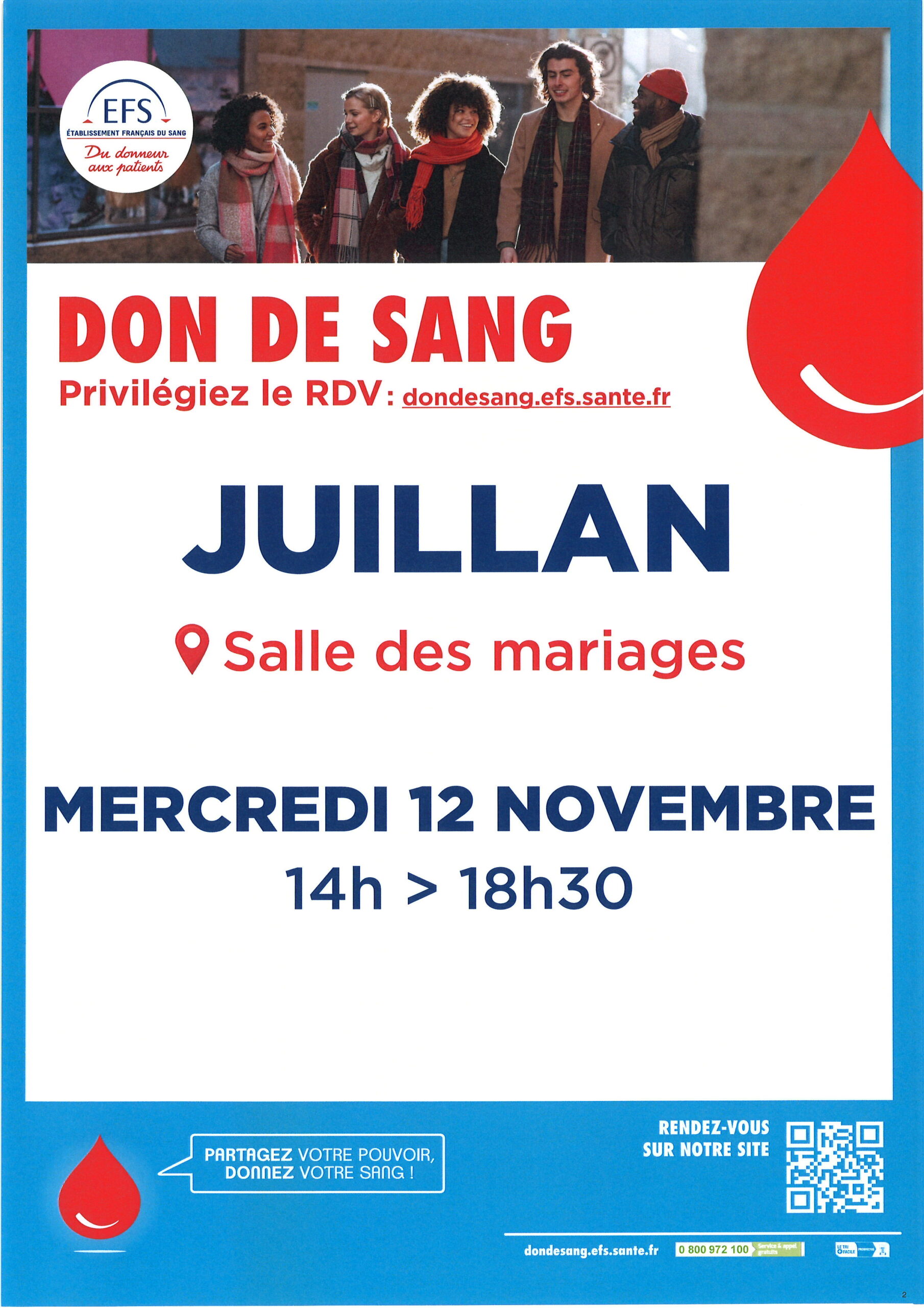 Juillan - Ville des Hautes-Pyrénées - don du sang