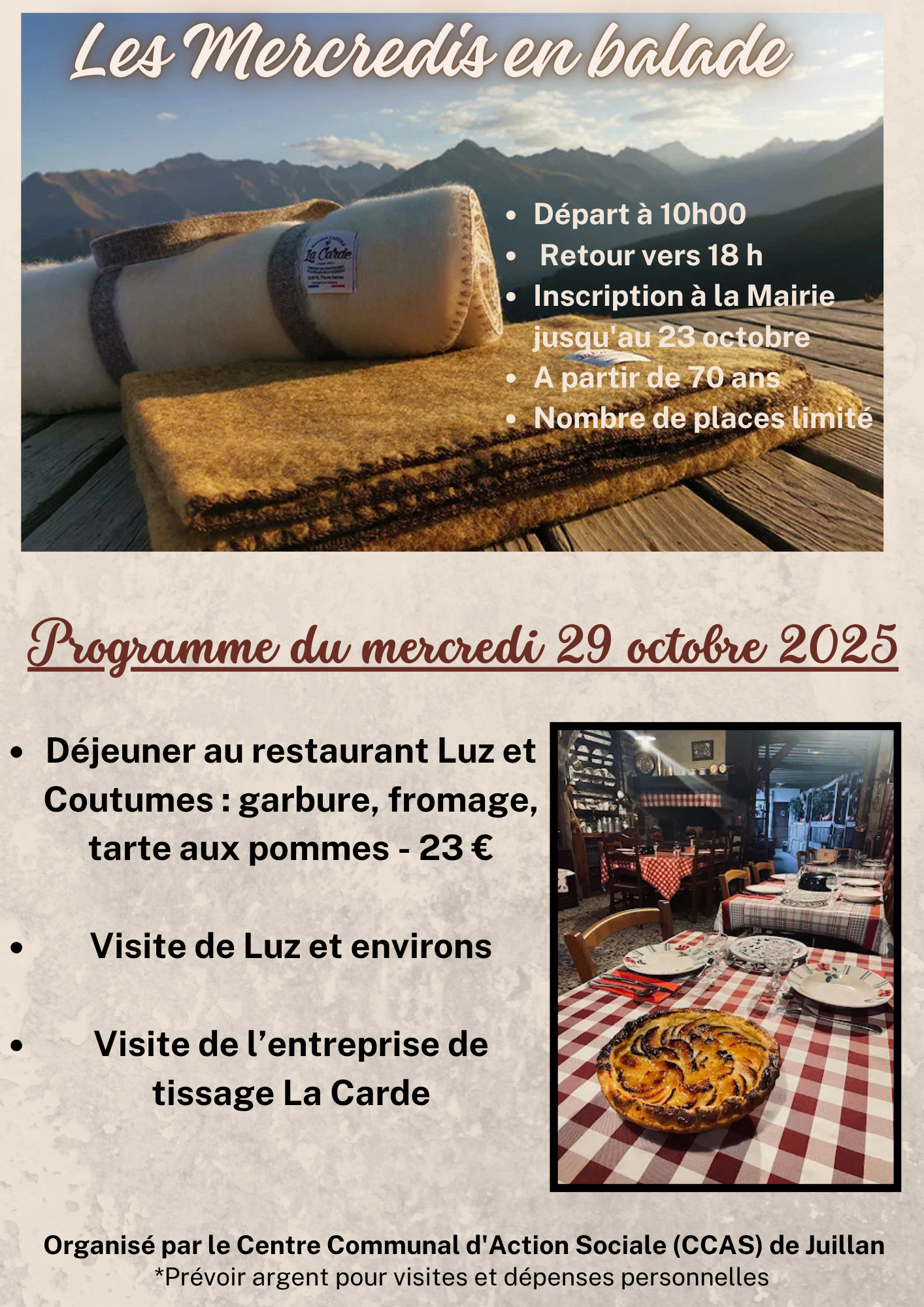 Juillan - Ville des Hautes-Pyrénées - Mercredi en balade du 9 octobre 2025