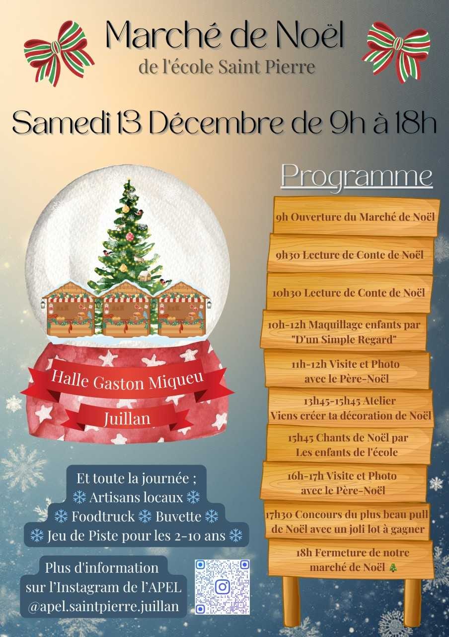 Juillan - Ville des Hautes-Pyrénées - Marché de Noël de l’APE St PIERRE