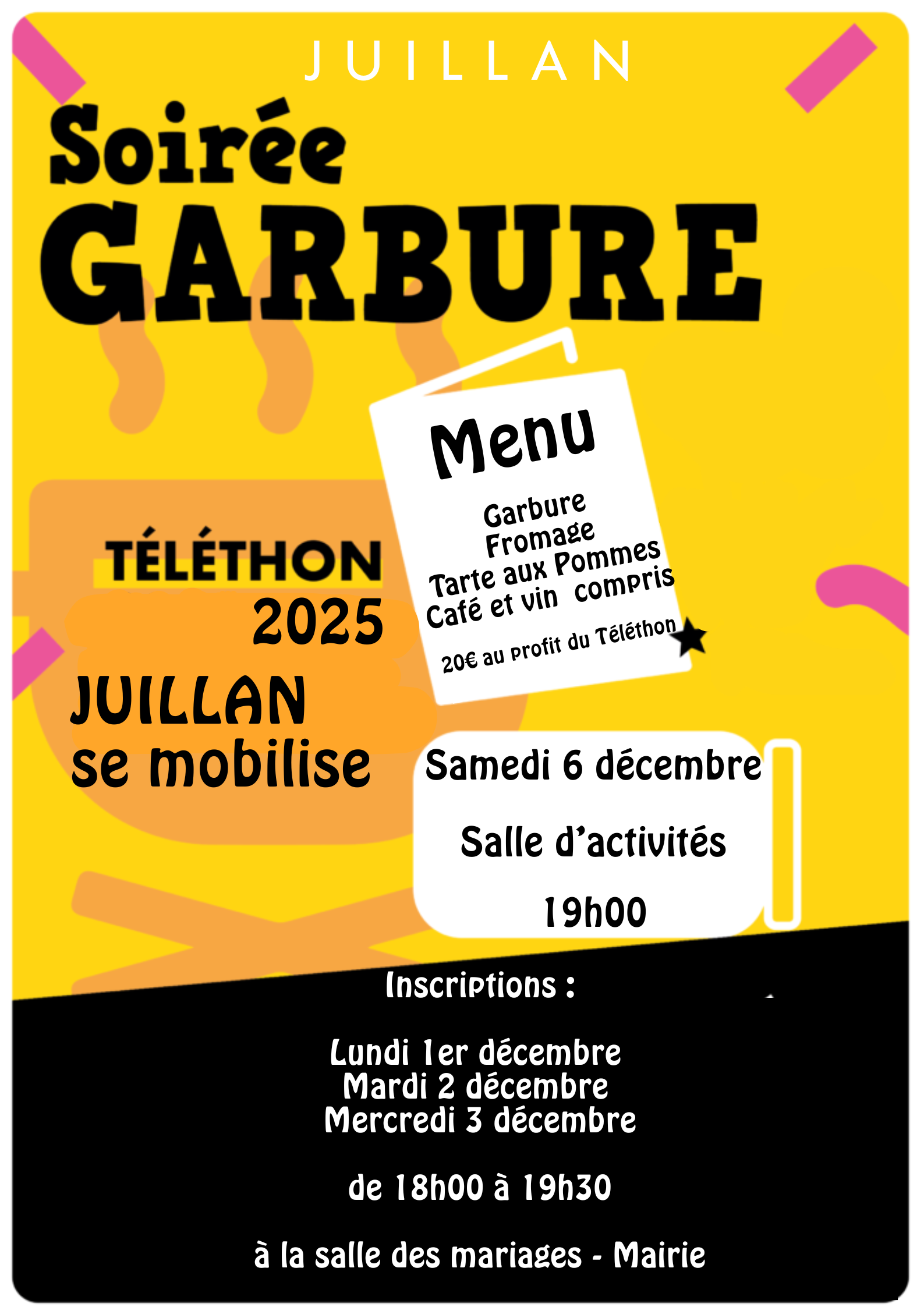 Juillan - Ville des Hautes-Pyrénées - Garbure du TELETHON