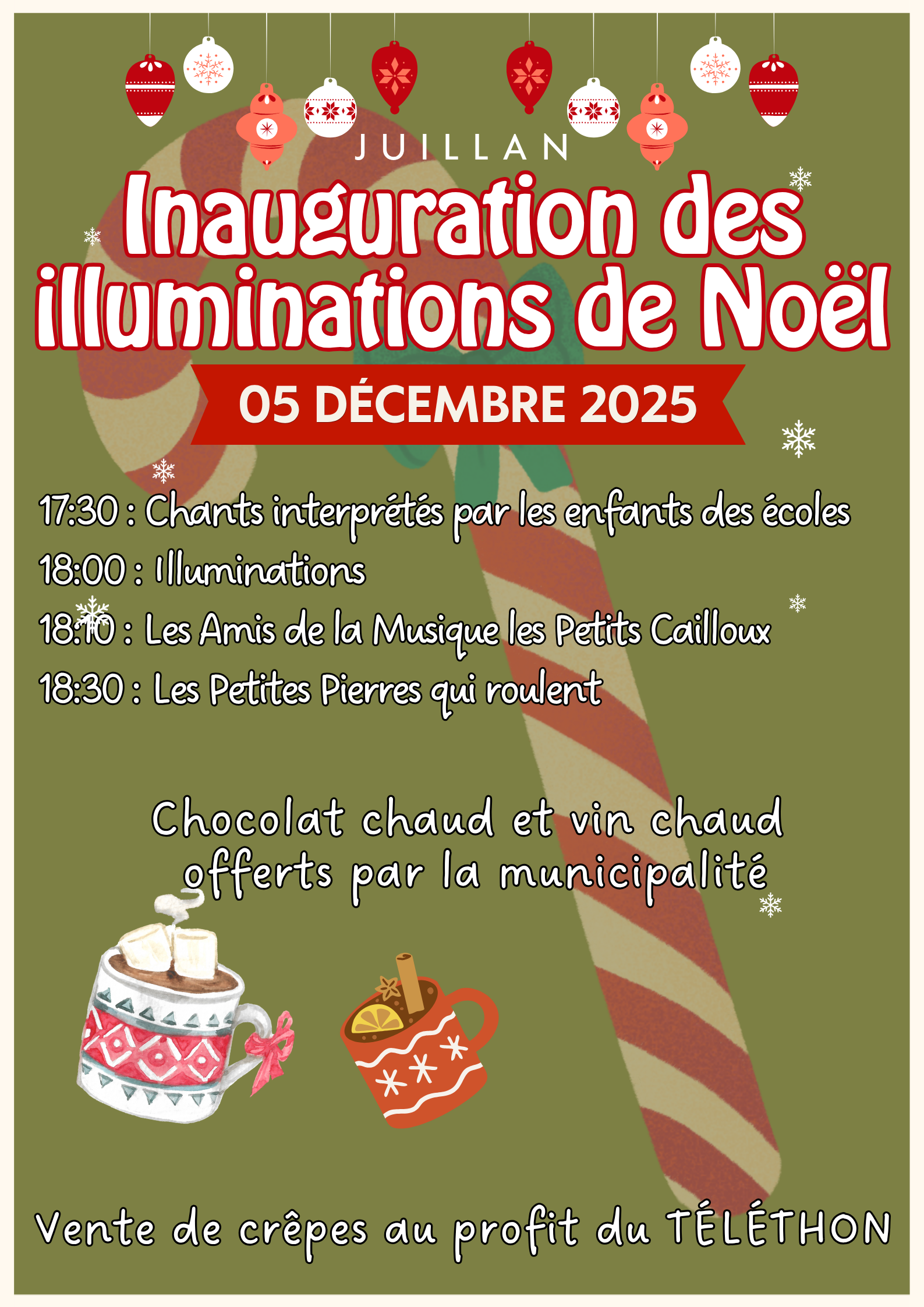 Juillan - Ville des Hautes-Pyrénées - Inauguration des illuminations de Noël