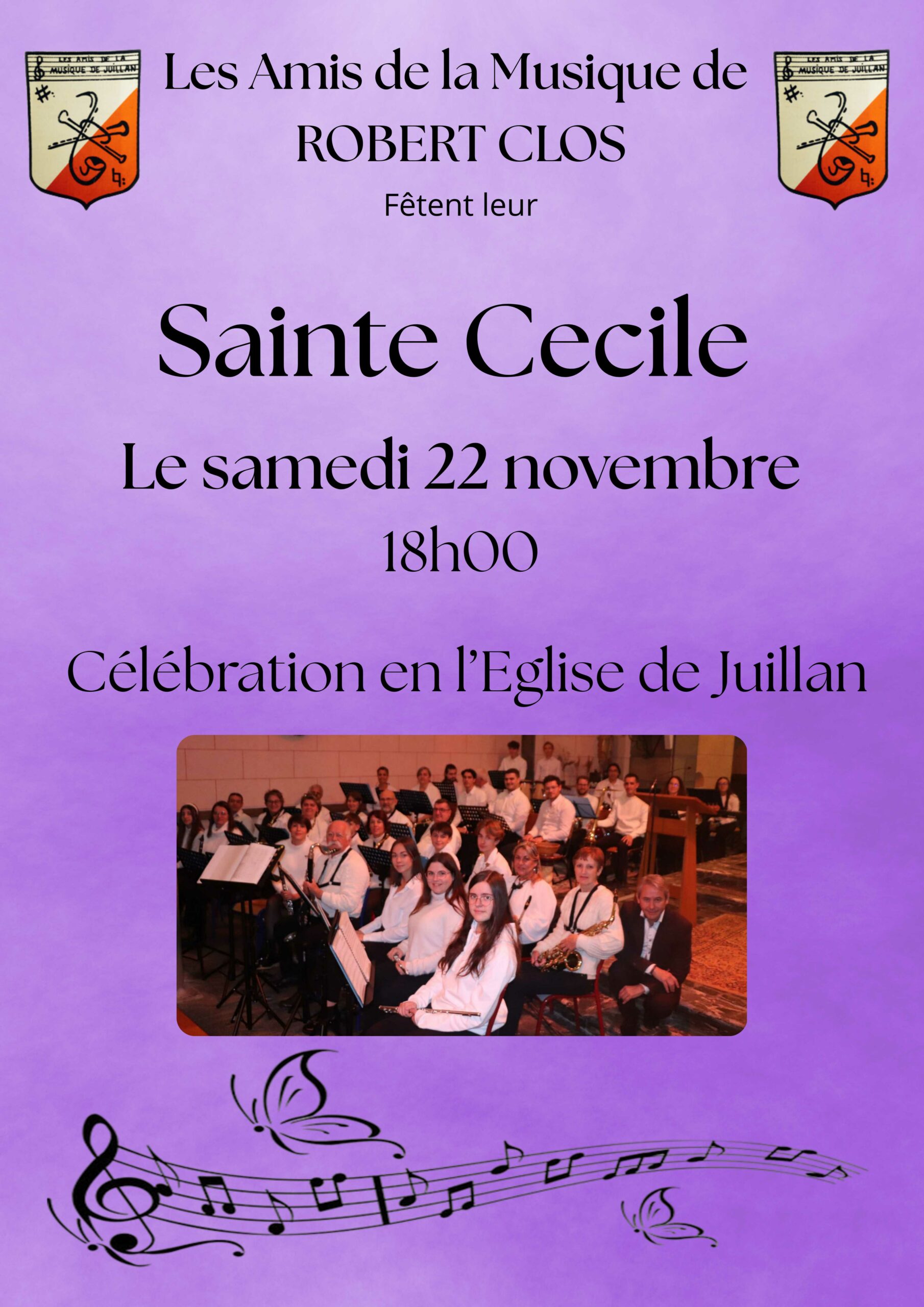 Juillan - Ville des Hautes-Pyrénées - Sainte Cécile – Samedi 22 novembre