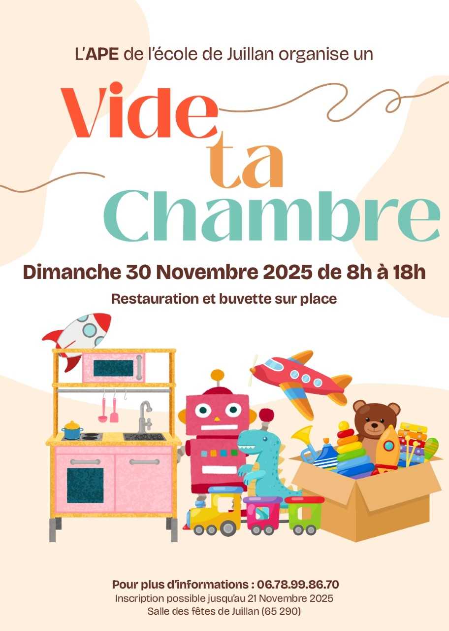 Juillan - Ville des Hautes-Pyrénées - Vide ta chambre – dimanche 30 novembre