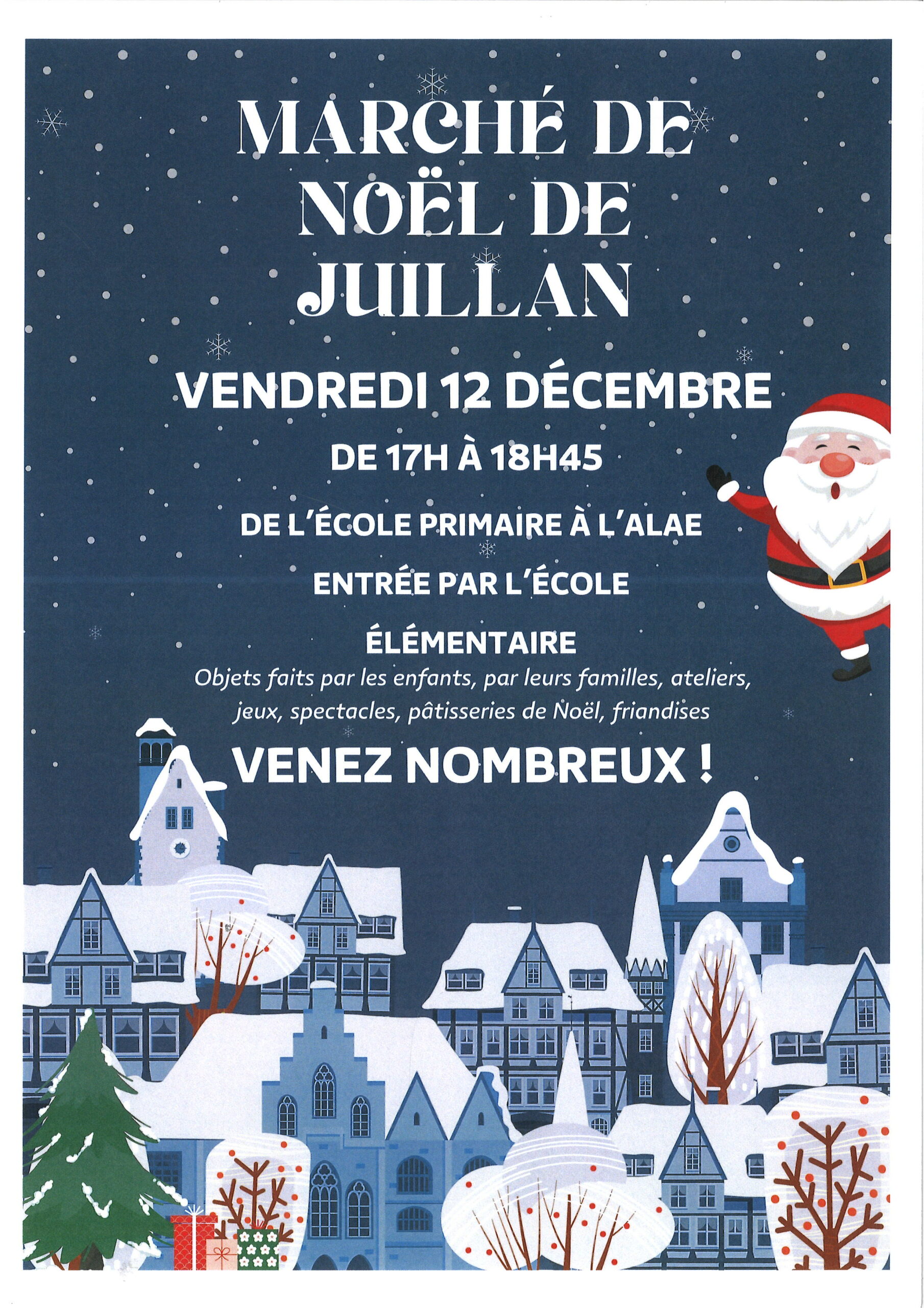 Juillan - Ville des Hautes-Pyrénées - Marché de Noël – vendredi 12 décembre