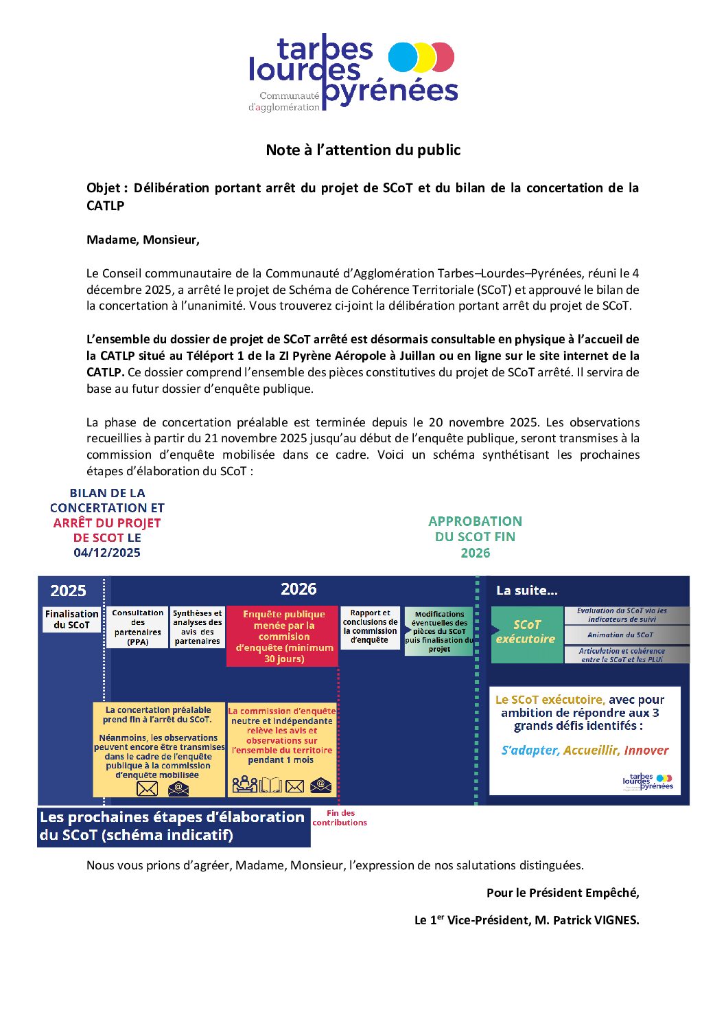 Juillan - Ville des Hautes-Pyrénées - Délibération portant arrêt du projet de SCoT