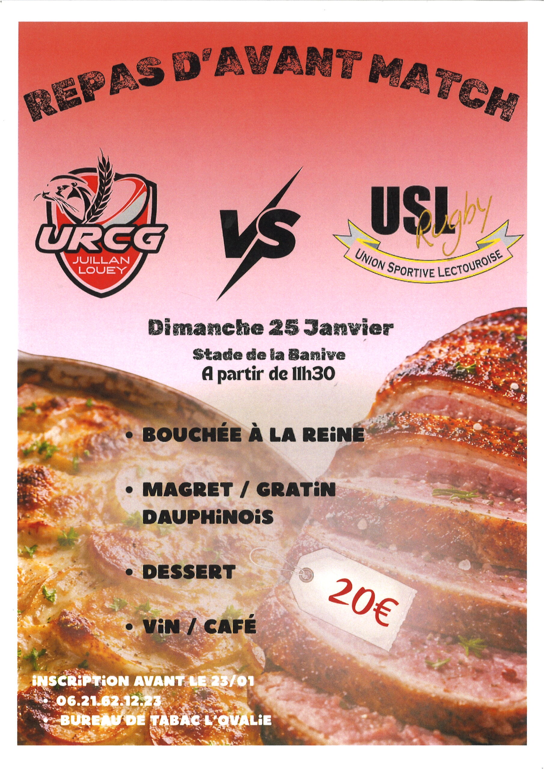 Juillan - Ville des Hautes-Pyrénées - URCG – Repas d&rsquo;avant match