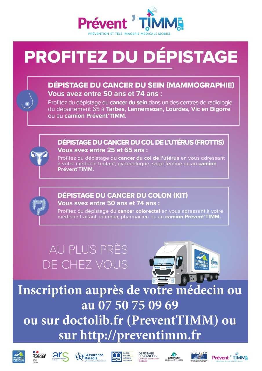 Juillan - Ville des Hautes-Pyrénées - Prévent&rsquo;TIMM – Profitez du dépistage