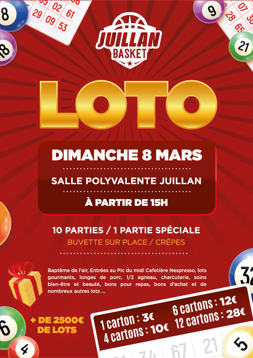 Juillan - Ville des Hautes-Pyrénées - Loto – Dimanche 08 mars
