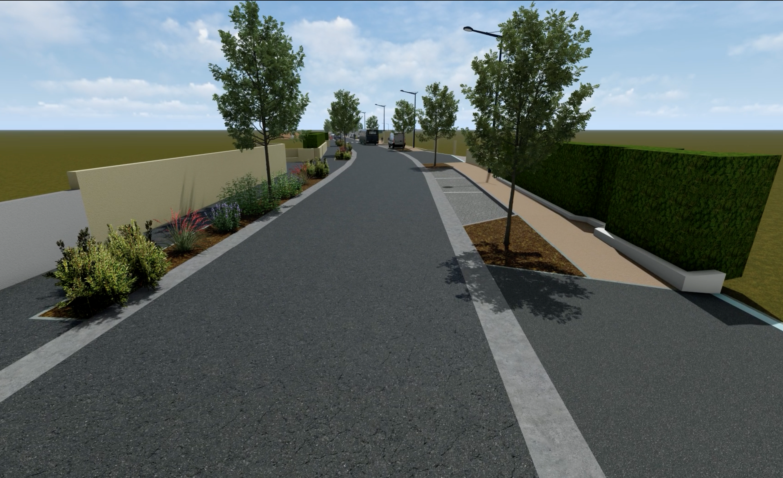 Juillan - Ville des Hautes-Pyrénées - Aménagement et mise en accessibilité piétonne avenue de la Gare