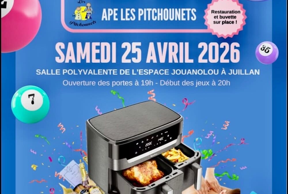 APE Les Pitchounets – Loto – samedi 25 avril