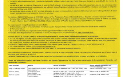 Avis d&rsquo;enquête publique