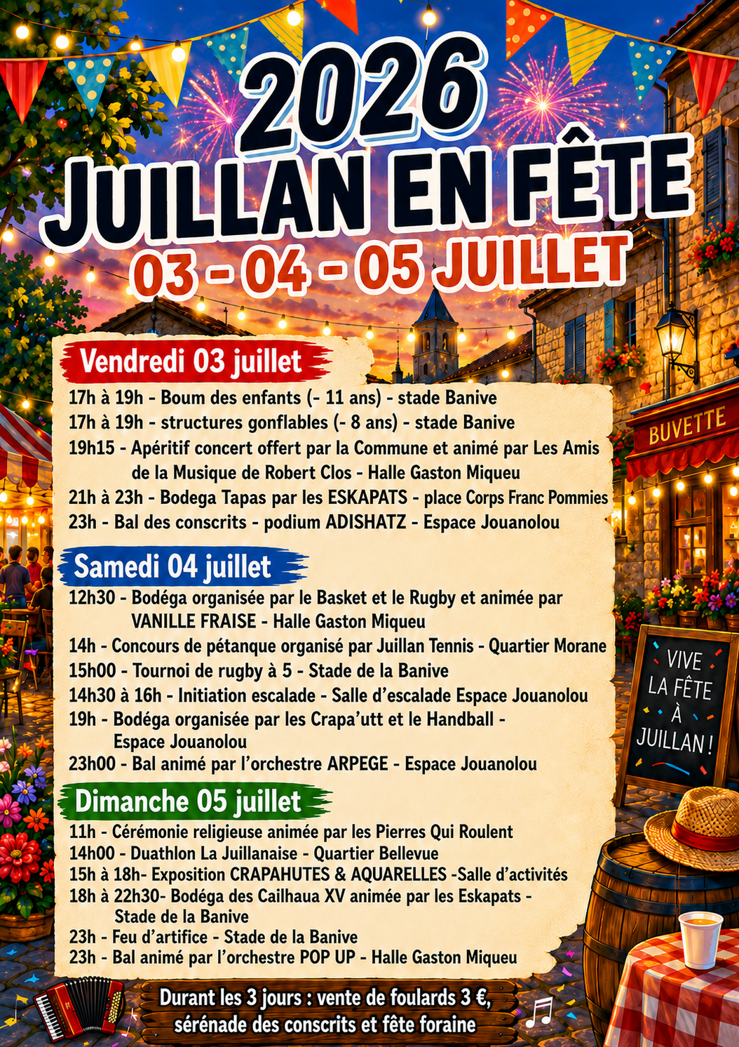 Juillan - Ville des Hautes-Pyrénées - Fête locale 2026