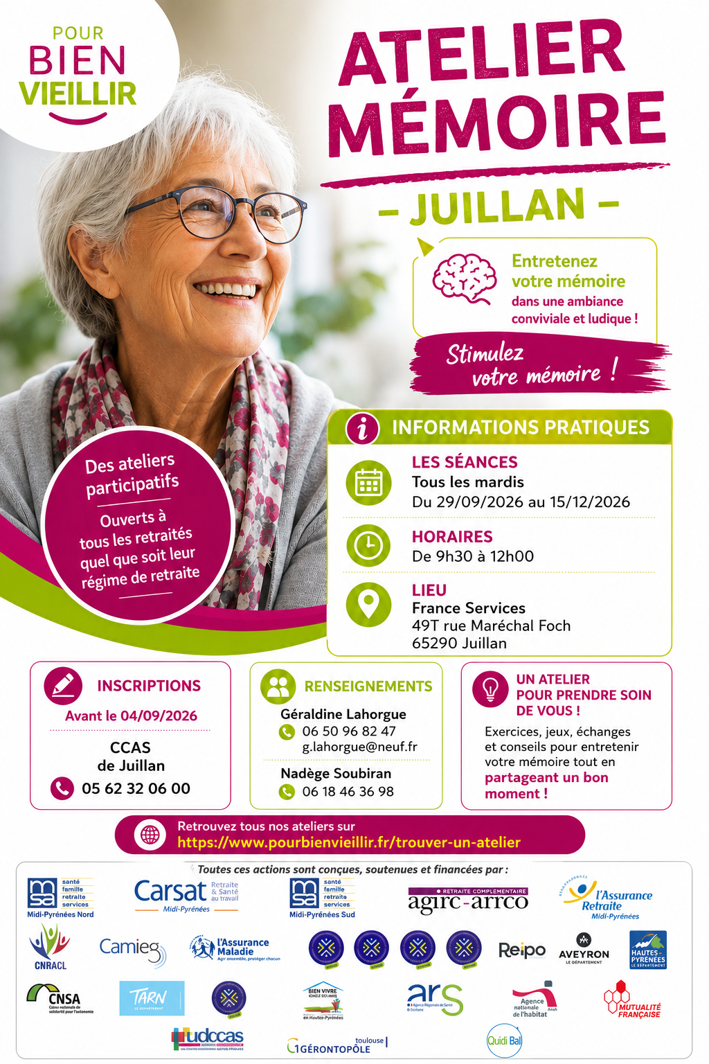 Juillan - Ville des Hautes-Pyrénées - Ateliers mémoire