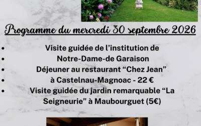 Mercredi en balade du 30 septembre 2026