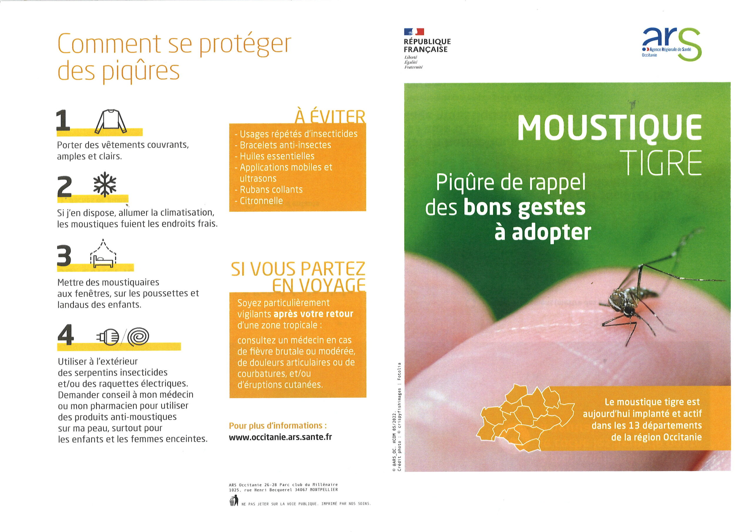 Juillan - Ville des Hautes-Pyrénées - Moustique tigre – les bons gestes à adopter