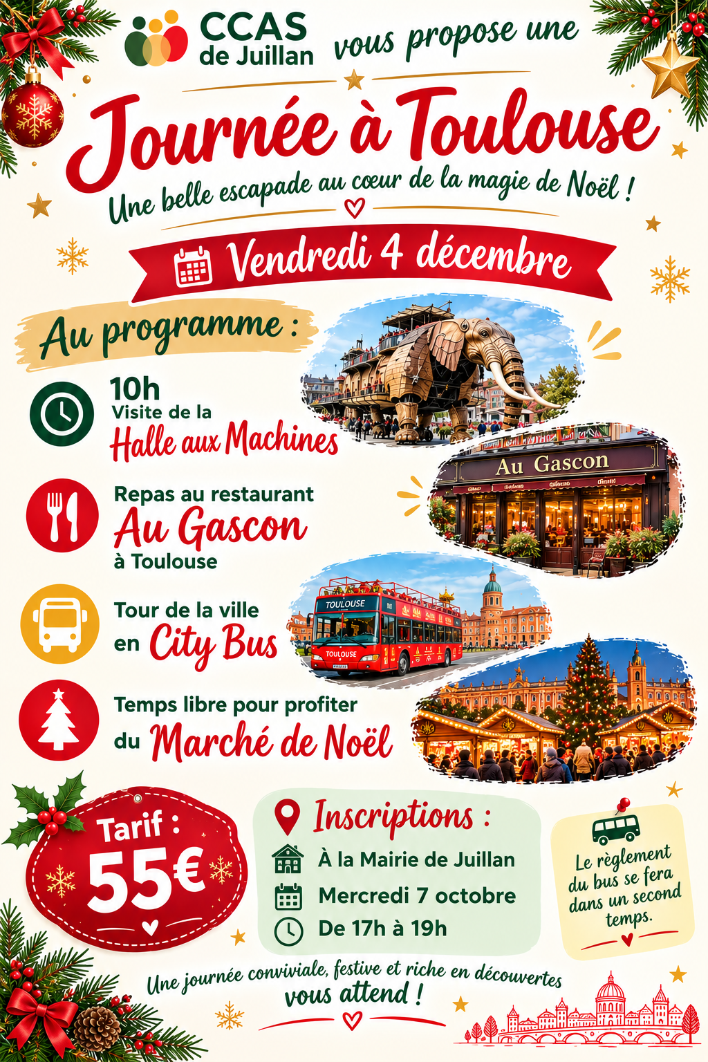 Juillan - Ville des Hautes-Pyrénées - CCAS – Journée à Toulouse