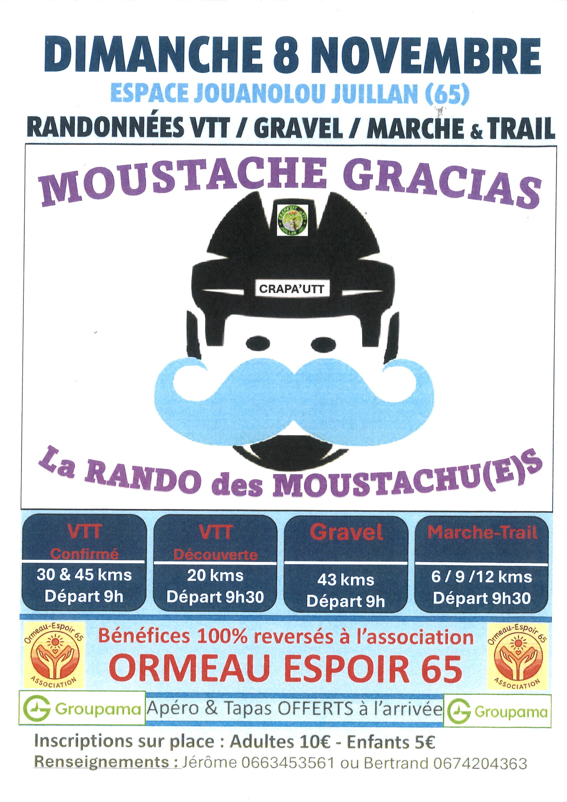 Juillan - Ville des Hautes-Pyrénées - Rando des Moustachu(e)s – Dimanche 08 novembre